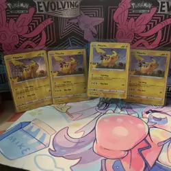 Set Of 4 Pikachu SWSH039 SWSH: Sword & Shield Promo Cards Holo - Image 1