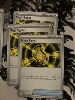Mega Evolutions Trainer Card Lot. Includes Lillie’s Determination 3x Mega Signal - Image 4