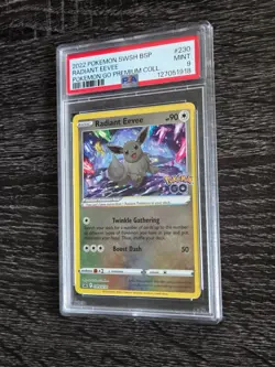 PSA 9 MINT Radiant Eevee SWSH230 (Pokemon Go) Holo Promo Pokemon Card - Image 3