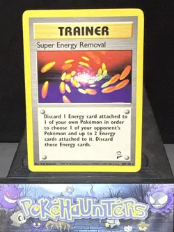 Pokemon Card Super Energy Removal 108/130 Rare Trainer Base Set 2 Light Play - Image 1