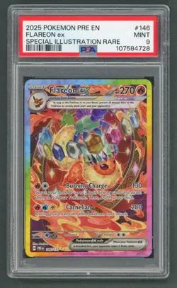 Pokemon Cards - PSA 9 Flareon Ex 146/131 - Prismatic Evolutions - MINT - PSA9 - Image 1