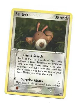 Pokemon TCG Sentret 75/109 Regular Common Card - Image 1