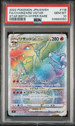 PSA 10 Charizard VSTAR 118/100 Alt Art Star Birth Pokemon Japanese Card a1 - Image 1