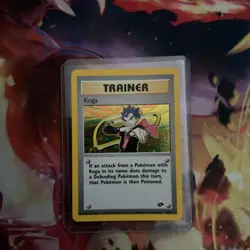 Pokemon Holo Gym Challenge Set Koga Trainer Card 19/132 - Image 1