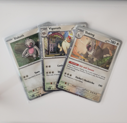 SWIRL ON EACH! Slakoth Vigoroth Slaking 160 - 162/193 Cosmos Promo Pokemon Cards - Image 2