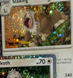 SWIRL ON EACH! Slakoth Vigoroth Slaking 160 - 162/193 Cosmos Promo Pokemon Cards - Image 5