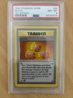 PSA 8 1st Edition Revive 89/102 Base Set 1999 Pokemon Card - Image 1