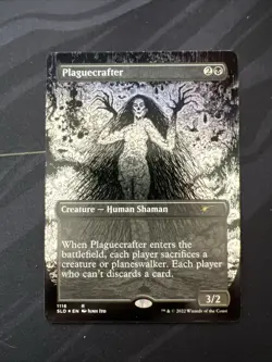 Plaguecrafter (Borderless) Secret Lair Juno Ito Foil Etched Magic: The Gathering - Image 1