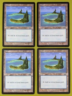 Island (336) x4 Urza's Saga 4x Playset Magic the Gathering MTG - Image 1