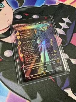 Summon: Bahamut (Borderless) Final Fantasy Foil Magic the Gathering - Image 2