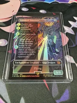 Summon: Bahamut (Borderless) Final Fantasy Foil Magic the Gathering - Image 4