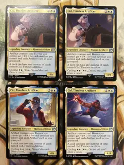 4x Cid, Timeless Artificer (Regular) 0216 0419 0409 Final Fantasy English - NM - Image 1