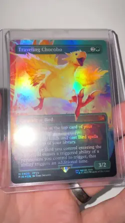 Traveling Chocobo (Borderless) Final Fantasy Foil - Image 2
