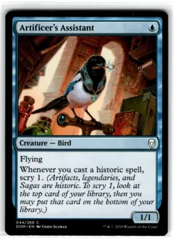 MTG Magic The Gathering Artificer's Assistant Common Lightly Played - Image 1