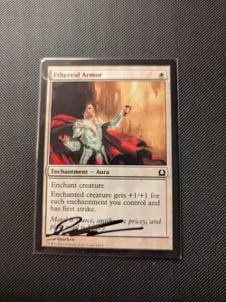 MTG Magic Ethereal Armor Signed Artist Proof x1 Return To Ravnica Daarken - Image 1