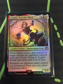 MTG Magic The Gathering Zidane, Tantalus Thief Foil FIN Boros Final Fantasy - Image 1