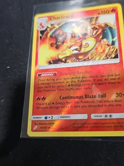 Charizard - 14/181 - Pokemon Team Up Sun & Moon Reverse Holo Rare Card NM - Image 2