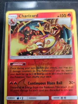 Charizard - 14/181 - Pokemon Team Up Sun & Moon Reverse Holo Rare Card NM - Image 3