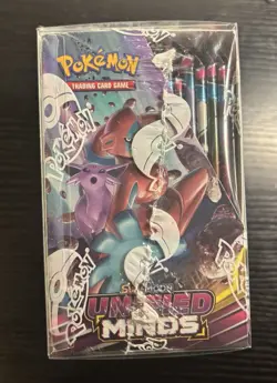 Pokemon TCG: Sun & Moon Unified Minds Booster Box Sealed w/ Acrylic Case - Image 5