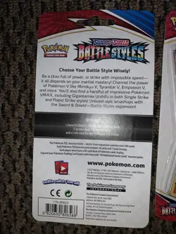 1 Blind Pokemon TCG Sword & Shield Battle Styles Blister Pack Charmander Pack - Image 2