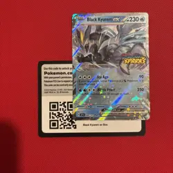 Pokemon TCG Black Kyurem EX 048/191 Surging Sparks Stamped Promo for Master Set - Image 1