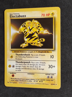 Pokemon TCG Electabuzz Base Set 20/102 Regular Unlimited RARE and in MINT cond. - Image 1
