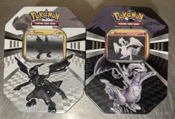 Pokemon Black & White 2011 Zekrom And Reshiram Tin Set Factory Sealed - Image 1