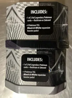 Pokemon Black & White 2011 Zekrom And Reshiram Tin Set Factory Sealed - Image 5