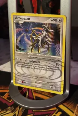 Arceus DP50 Diamond & Pearl Black Star Promo Holo Pokemon HP/Damaged Fast Ship - Image 2