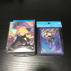 Cynthia & Garchomp Pokemon Card Deck Case Sleeves Set Pokemon Center JPN - Image 1