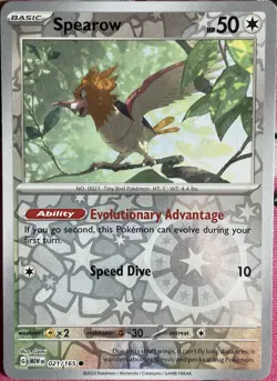 Spearow Reverse Holo - 021/165 - Scarlet & Violet 151 Pokemon 2023 - Image 1