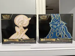 Pokemon Center Mega Evolution Gardevoir & Lucario ETB Elite Trainer Box Set of 2 - Image 1