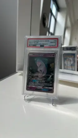 Carte Pokemon Mewtwo GX PSA 10 Gem mint / FRENCH / Shining Legends / Ultra Rare - Image 1