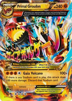 1x Primal Groudon-EX - 86/160 - Rare Holo EX Lightly Played Pokemon XY-- Primal - Image 1