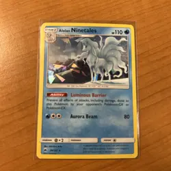 Alolan Ninetales 28/147 Cracked Ice Holo Burning Shadows Pokemon TCG LP - NM - Image 1