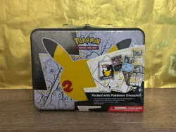 Pokemon 25th Anniversary Celebrations Treasure Chest Lunchbox Tin Factory SEALED - Image 1
