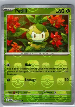 Petilil 006/086 Common - Pokemon TCG SV: Black Bolt - Masterball (NM) - Image 1