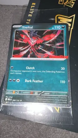 Sealed Yveltal 088/132 Holo Mega Evolution Pokemon Tcg GAMESTOP STAMPED PROMO! - Image 1