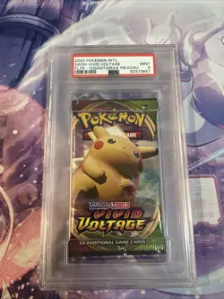 2020 Pokemon Int’l Swsh Vivid Voltage Fl.pk - Gigantamax Pikachu PSA Mint 9 - Image 1