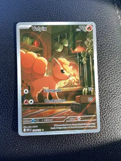 Pokemon Mega Evolution Vulpix IR 138/132 NM Pack Fresh English - In Hand - Image 1