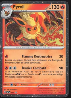 Carte Pokemon Pyroli 167 Holo Promo SV Francais - Image 1