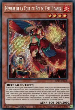 Yu Gi Oh ! Membre de la Cour du Roi du Feu Ulcanix ROTA-FR Secret Rare FR098 FR - Image 1