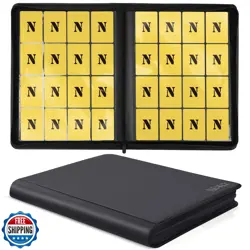 16 Pocket Card Binder,1280 Pockets Ringless Trading Card Binder,Premium Zippe - Image 1