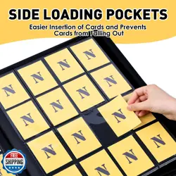 16 Pocket Card Binder,1280 Pockets Ringless Trading Card Binder,Premium Zippe - Image 5