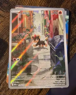 Litleo 139/132 Illustration Rare Pokemon Card Mega Evolutions - English TCG - Image 1