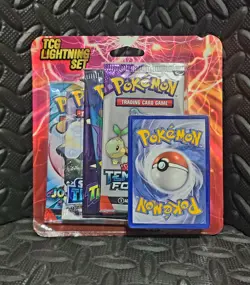 Pokemon TCG Lightning Set Packs with 1 Bonus Card - Image 1