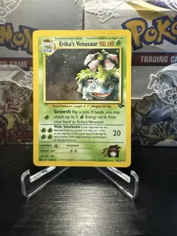 Pokemon TCG Erika's Venusaur Holo Rare Gym Challenge 2000 Card WOTC - Image 1