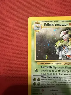 Pokemon TCG Erika's Venusaur Holo Rare Gym Challenge 2000 Card WOTC - Image 3