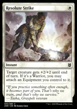 Resolute Strike 035/280 Zendikar Rising MTG Magic the Gathering card - Image 1