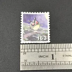 Hoothoot Pokemon Stamp Card Shogakukan Nintendo Japanese TCG Vintage S316-88 - Image 2